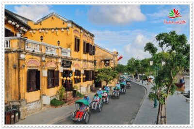 Hội An cũng có các dịch vụ xe xích lô tham quan thành phố